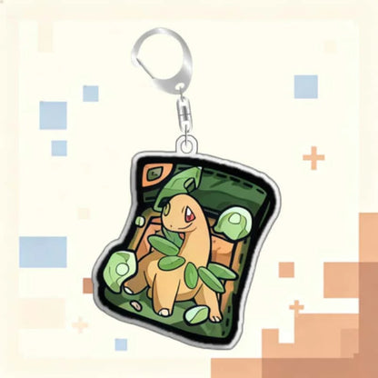 Keychain for Pokemon Kangaskhan Blastoise Acrylic Homemade Cartoon Anime Backpack Pendant Decoration Collection Fans Gift 5cm