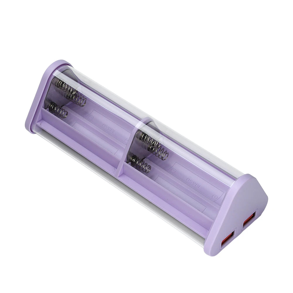 22.5W 6*18650 Power Bank Case Transparent Shell Fast Charging Holder Cases Detachable Battery Charge Storage Box Without Battery