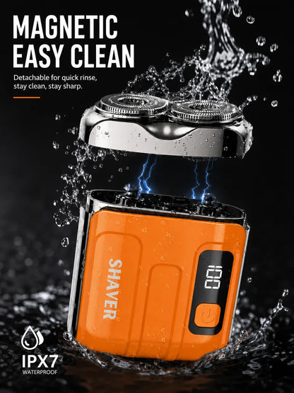 Electric Shaver Waterproof men,mini portable electric shaver accessories,rechargeable heads replacement