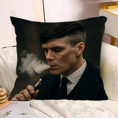 TV Series Pillow Covers Cartoon Sofa Decorative Home Double-sided Printing Short Plush Cute Cushion P-Peaky B-Blinders Cover