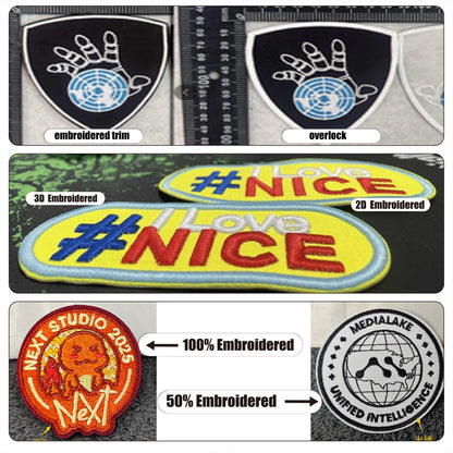 Custom Embroidered Patches For Clothes Personalized Iron On Patch Embroidery Name Logo For Team Brand Company Uniform Decor DIY