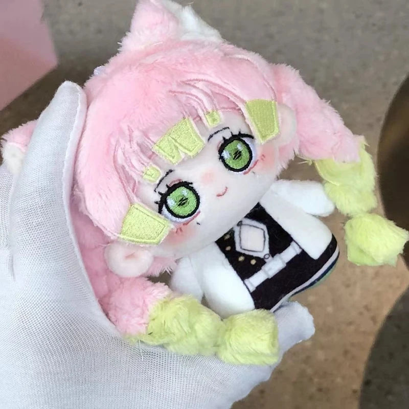 Demon Slayer Figure Anime Plush Doll Fans Gift Q Version Toy Gifts Kamado Nezuko Keyrings Cartoon Character Keychains Bag Charms