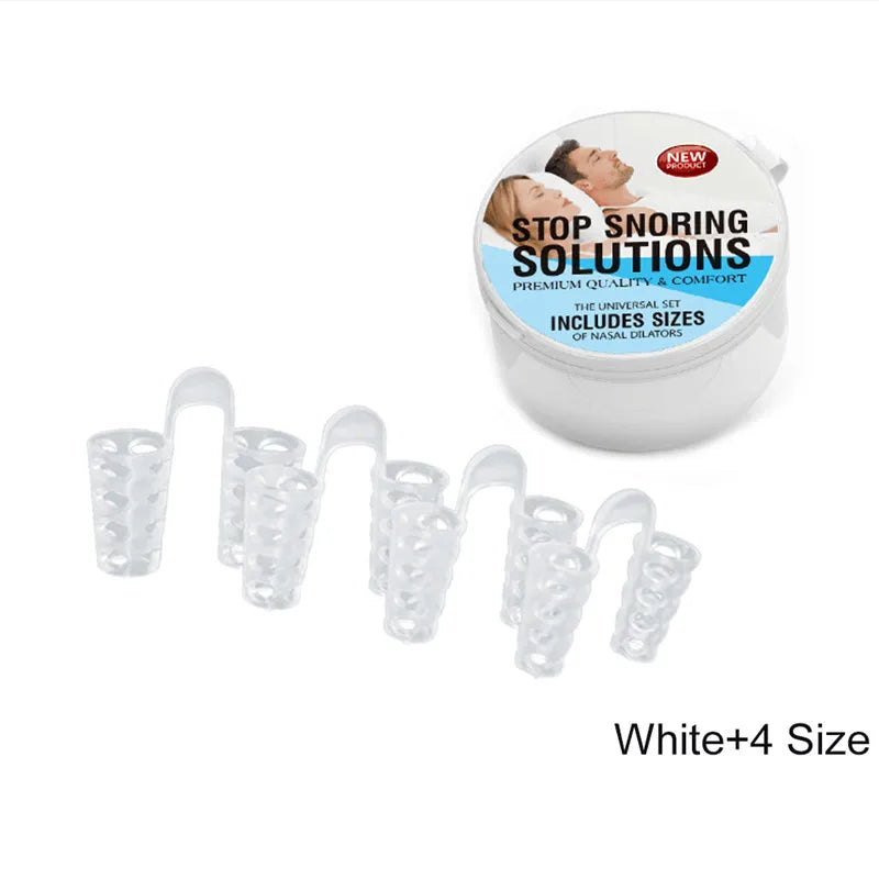 Anti Snoring Sleep Nose Clip Snore Stop Aid Nasal Dilators Device Congestion Aid No Strips Cones Sleeping Aid Device