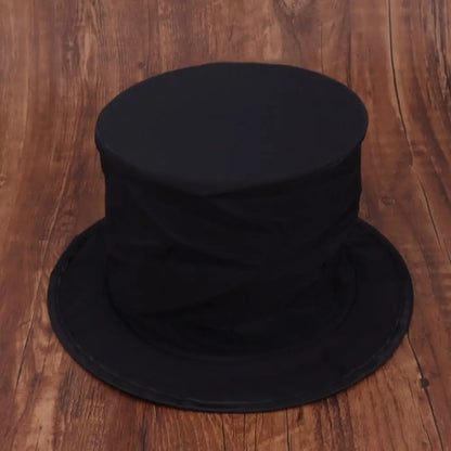 Collapsible Folding Magic Hat Magic Props Anything Appears Hat Magic Tricks Performance Black Magician Hat Props Talent Shows
