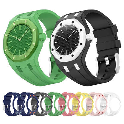 PC Case+Silicone Strap for Swatch X AP Royal Pop Pocket Watch Changer To Wristwatch Integrated Modification Accessories