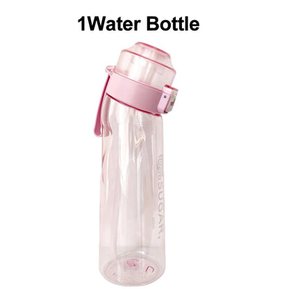 Flavored Water Bottle 650ml Sports Alr Up Drinking Bottle 7 Fruit Fragrance Pods Water Cup for Outdoor Camping Fitness Fashion
