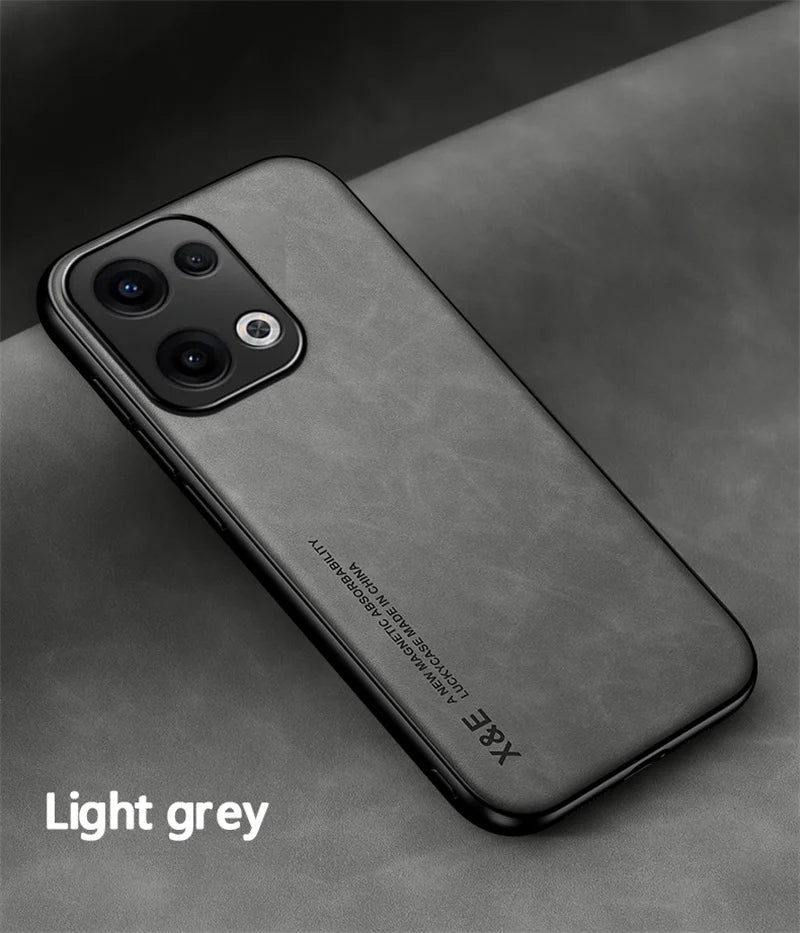 Funda For Oppo Reno 13 Pro 13F 4G 5G Case Car Magnetic Holder Leather Phone Case for Reno13 13pro 5G Soft Frame Shockproof Cover