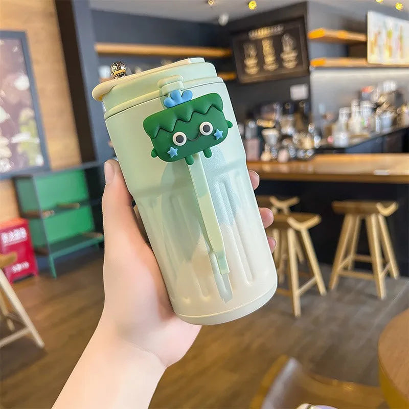 Stainless Steel Insulated Cup Display Temperature Coffee Cup Intelligent Car Mounted Water Cup Gift Drinking Tool