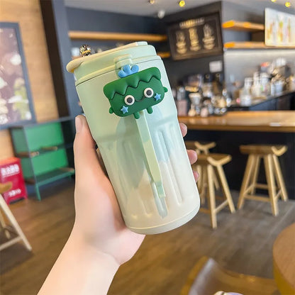 Stainless Steel Insulated Cup Display Temperature Coffee Cup Intelligent Car Mounted Water Cup Gift Drinking Tool