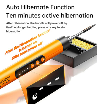 Mini Small Soldering Iron Set 5V 8W USB Soldering Iron C200S 300-450℃ Temperature Adjustable Solder Welding Iron Tool