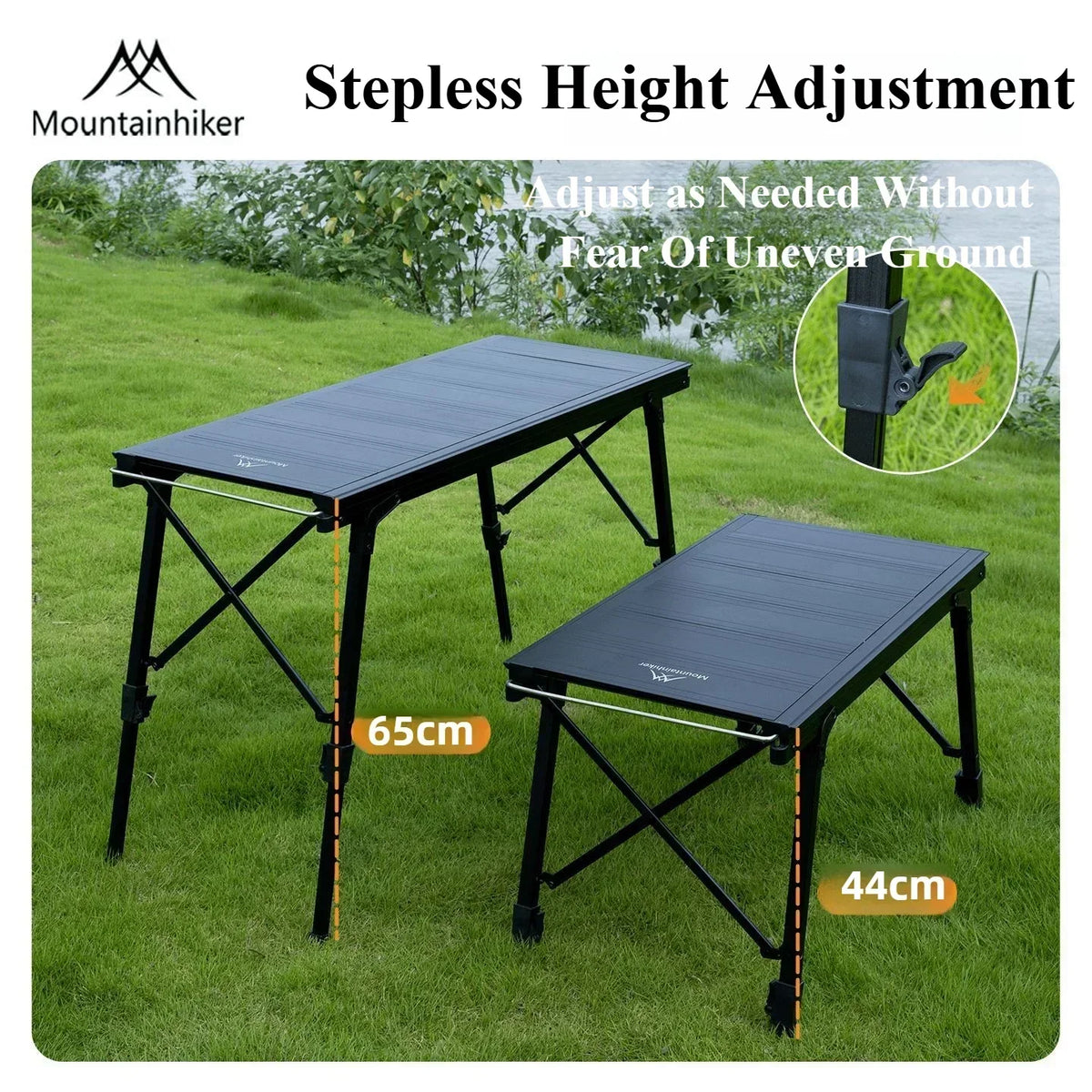 Mountainhiker Folding IGT Camping Lift Table Portable Outdoor Cooking System Multi-Purpose 3-5 Person Table for Camping