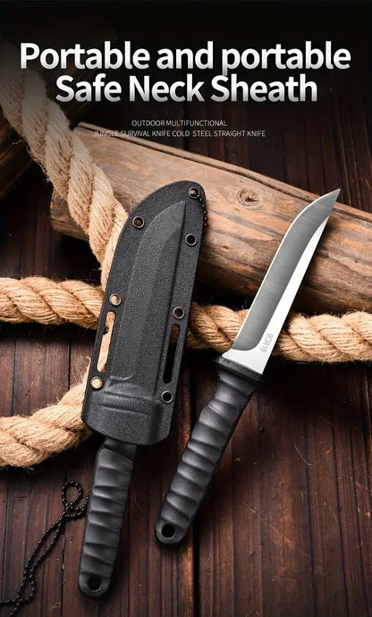 New Outdoor knife self-defense knife outdoor survival knife  high hardness one steel  portable mountaineering k