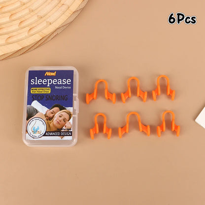 Anti Snore Nasal Dilator Stop Snoring Silicone Nose Clip Sport Easy Breath Nasal Clip Stop Snoring Aid Device Improve Sleeping