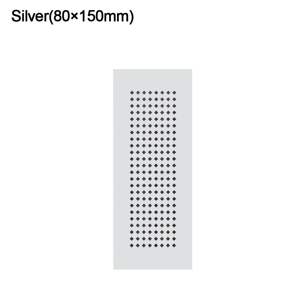 2Pcs/set Aluminum Alloy Vents Cover Rectangle 50/80mm Wide Air Vent Decor Breathable Mesh Louver Ventilation Grille