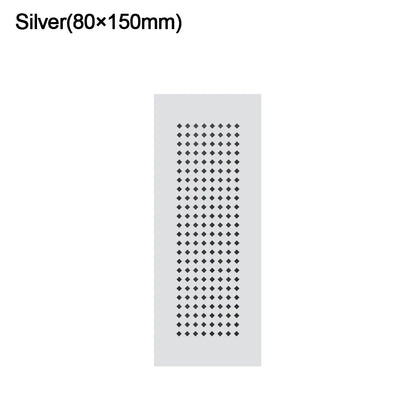 2Pcs/set Aluminum Alloy Vents Cover Rectangle 50/80mm Wide Air Vent Decor Breathable Mesh Louver Ventilation Grille