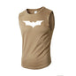 Bat Printed Men's Loose Sleeveless T-shirt Autumn inner wear Running  T Shirt Gym Fitness Jogging Vest Male Casual Shirt Tops