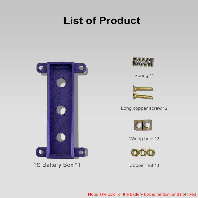 Weld-free 18650 Battery Holder/box Pure Copper High Current Lithium Battery in parallel in series DIY Battery Case 1s-8s 2s 5s
