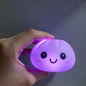 Aesthetic LED Bun Night Light, Soft Silicone Squishy Toy, Glowing Food Ornament, Sensory Stress Reliever, Cute Gift for Kids & A