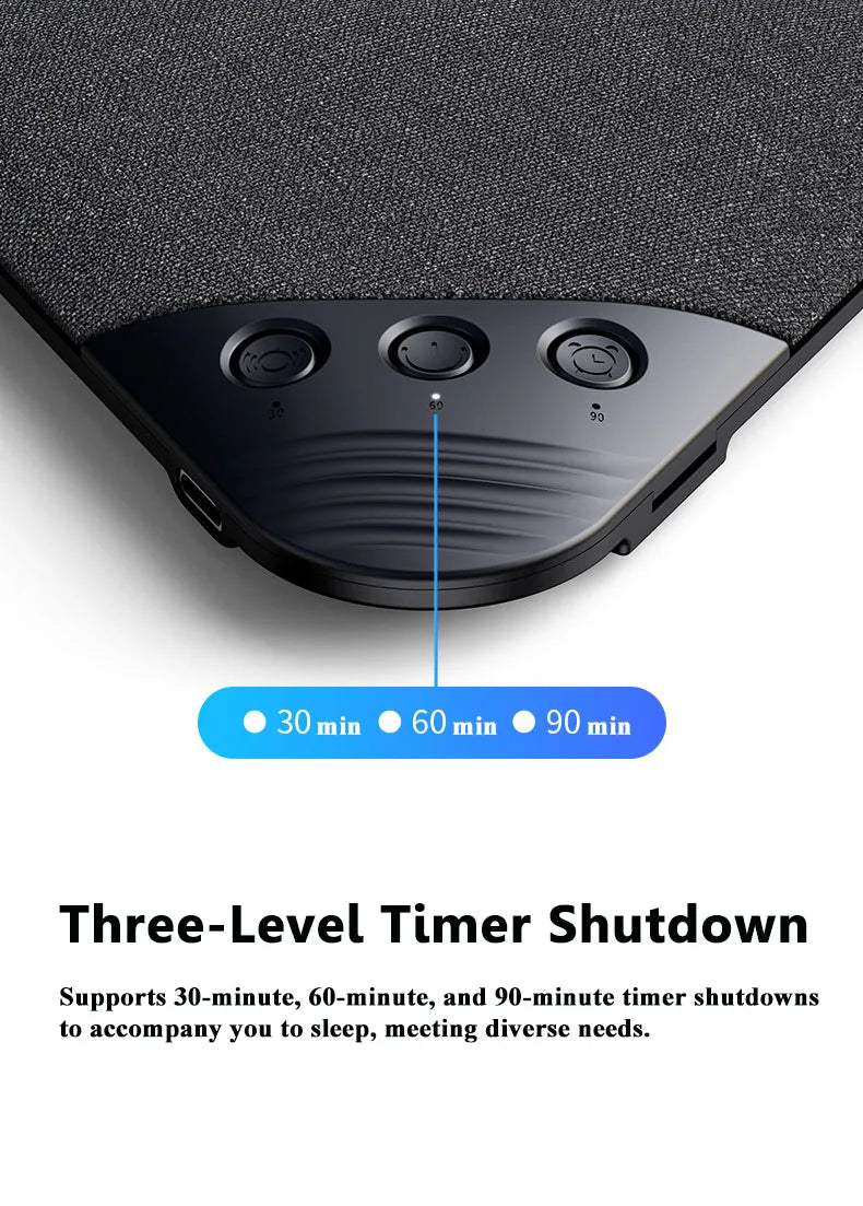Mini Sleeping Bluetooth Speaker Rechargeable White Noise Sleep  Aid Soundbar Wireless Music Player Support TF Card Timed Shutdow