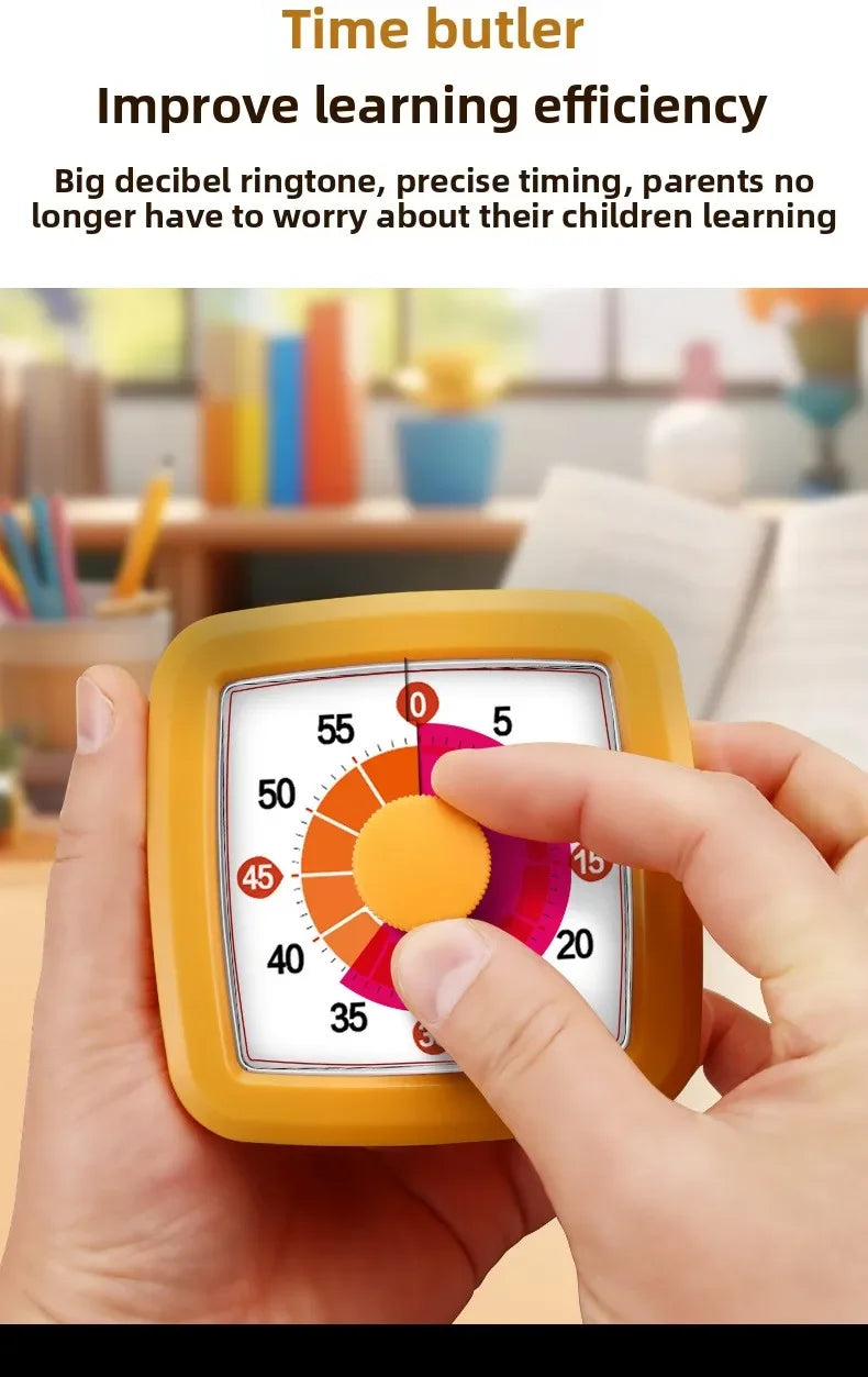 School Visual Timer for Children with Night Light, Digital Stopwatch, Pomodoro Timer for Kitchen and Home Use