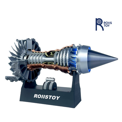Super Turbofan Engine Model Brushless Motor Function Fan Electric High Performance Power Turbine Cool Boutique Toy Gi
