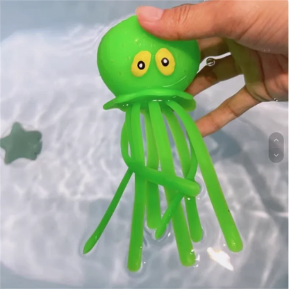 Squishy Squeeze Water Octopus Stress Relief Toy Bathing Playing With Water Shower Decoration Summer Swimming Gifts For Children