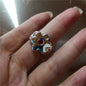Korean Fashion Cute Heart apple Star Geometric Open Metal Ring For Women Y2K Gothic Creative Charm Grunge Jewelry Accessories