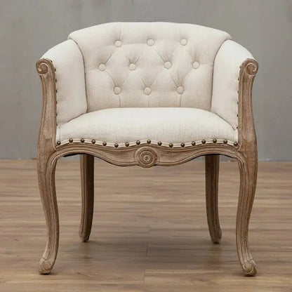 Leisure Sofa Chair, Solid Wood Antique Dining Chair, European Hotel Dining Chair, Living Room Leisure Sofa,Support Customization
