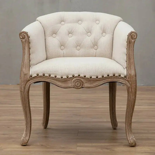 Leisure Sofa Chair, Solid Wood Antique Dining Chair, European Hotel Dining Chair, Living Room Leisure Sofa,Support Customization