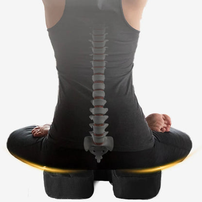 Comfortable breathable seat cushion, U-shaped design wave sponge massage cushion can relieve buttock pressure/coccyx pain