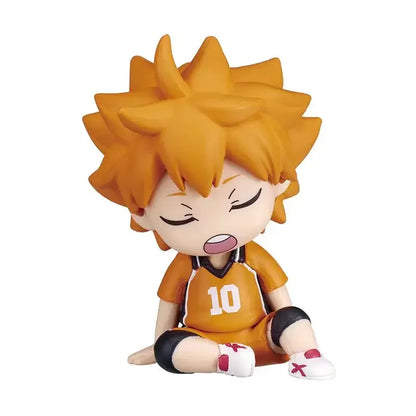 Japanese Genuine Gacha Scale Model Haikyuu Shoulder To Shoulder Sitting Figure Shoyo Hinata Tobio Kageyama Action Figure Toys