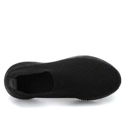 Women's Shoes Lightweight Breathable Mesh Slip-On Sneakers Black White Sport Running for Casual Party Fashion Ladies Shoes