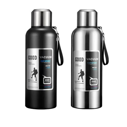 Large Capacity Cold & Hot Thermos Tumbler, Stainless Steel Insulated Water Bottle, Tea Coffee Flask Pot Travel Mug