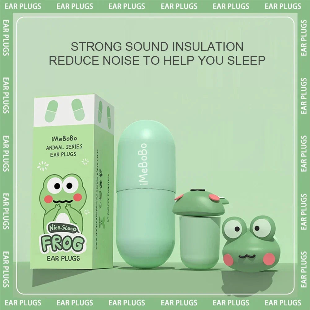 Cartoon Earplugs Soundproof Sleeping Ear Plugs Noise Reduction Ear Plug Special Mute Soft Slow Rebound Anti Snore Ear Protector