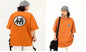 2026 Summer Dragon Ball Goku Wu Character Orange Short-sleeved T-shirt Men's Pure Cotton College Wind COS Parent-child Clothing