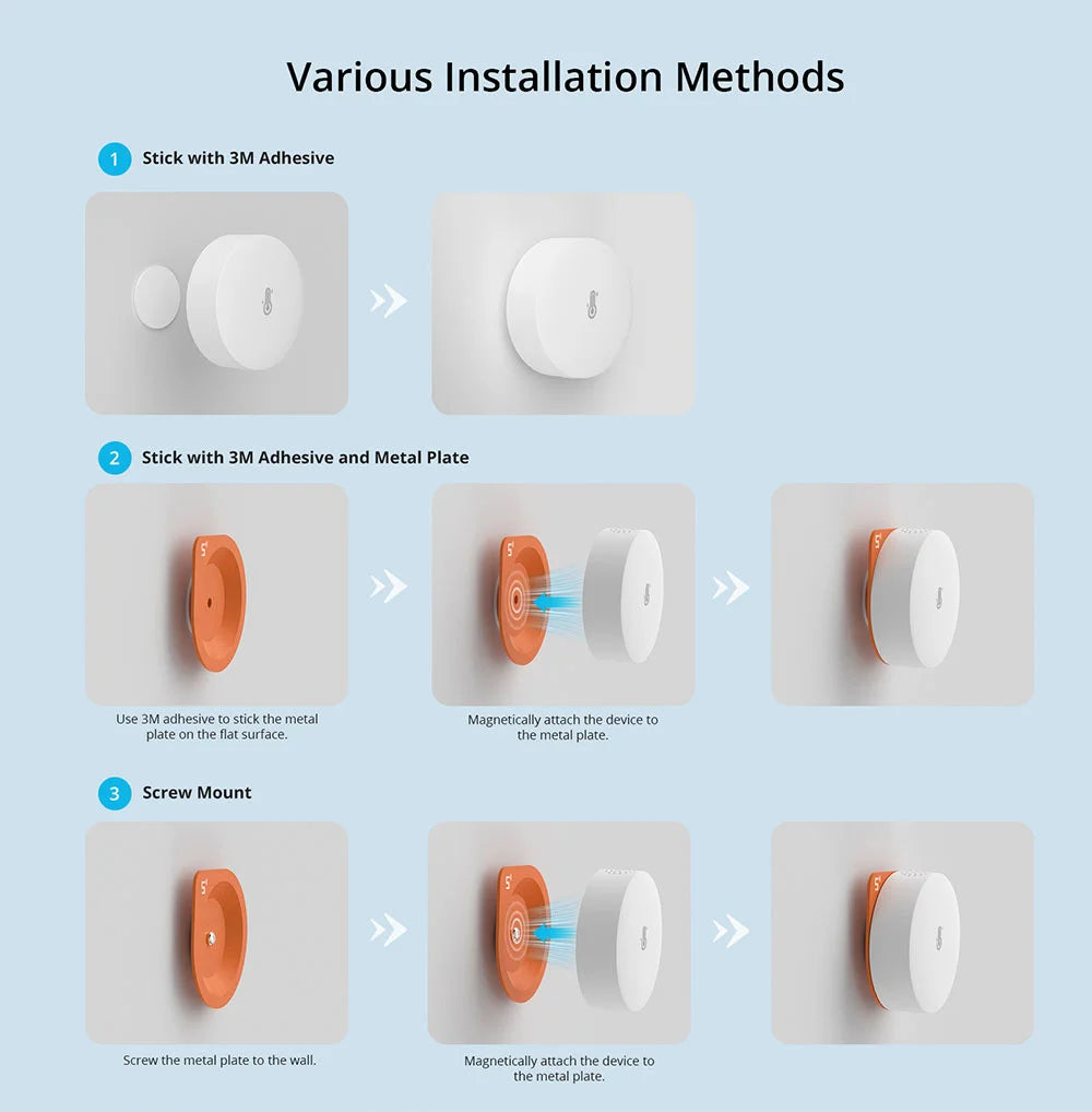 SONOFF SNZB-02P Zigbee Temperature And Humidity Sensor Smart Home Thermometer Detector Work With Alexa Google Home Zigbee Bridge