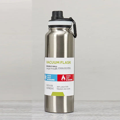 600/800/1000ML Sport Vacuum Flask Stainless Steel Thermal Water Bottle Car Insulated Cup Keeps Cold and Heat Travel Thermal Mug