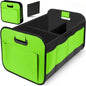 Collapsible Car Trunk Storage Box, 600D Oxford Fabric SUV Organizer with Reinforced Handles & Multiple Compartments for Vehicle