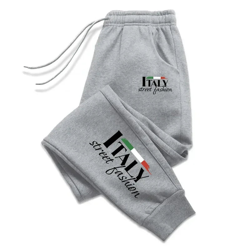 Italy Unique Printing Mens Sweatpants Daily Casual Gym Outdoors Running Trousers Sports Jogging Pants 2025 Street Womens Pants