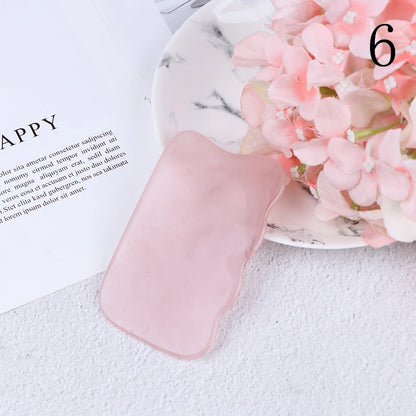 Skin Scraping Resin Gua Sha Massage Board Guasha Plate Face Eye SPA Massager Scrapers Tools For Face Neck Back Body Legs