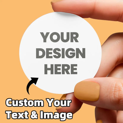 1-100PCS Personalized Custom Round Waterproof Stickers for Home Decor, Wall Labels, Storage Organization, Household Decoration