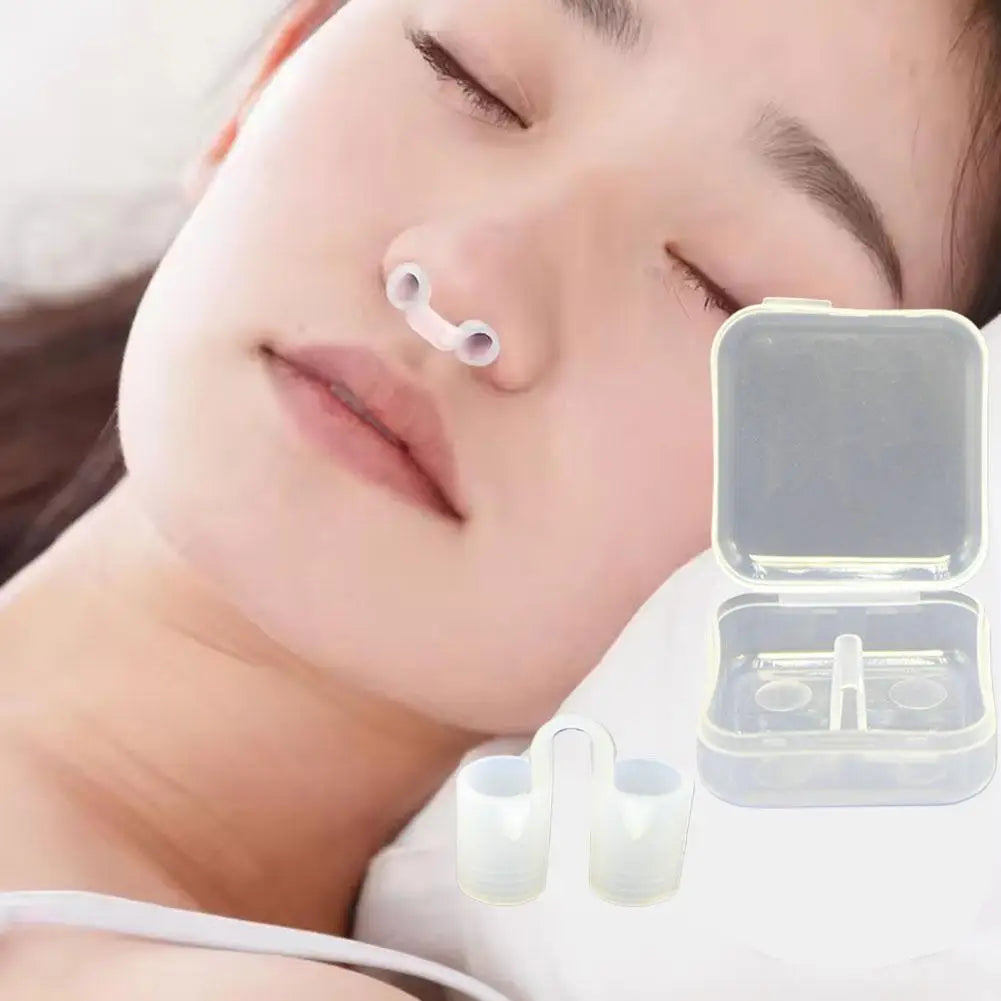 4 Sizes Anti-Snoring Nasal Dilator Easy Sleep Breathing Aid Nose Clip Stopper Snore Relief Device for Comfortable Sleep