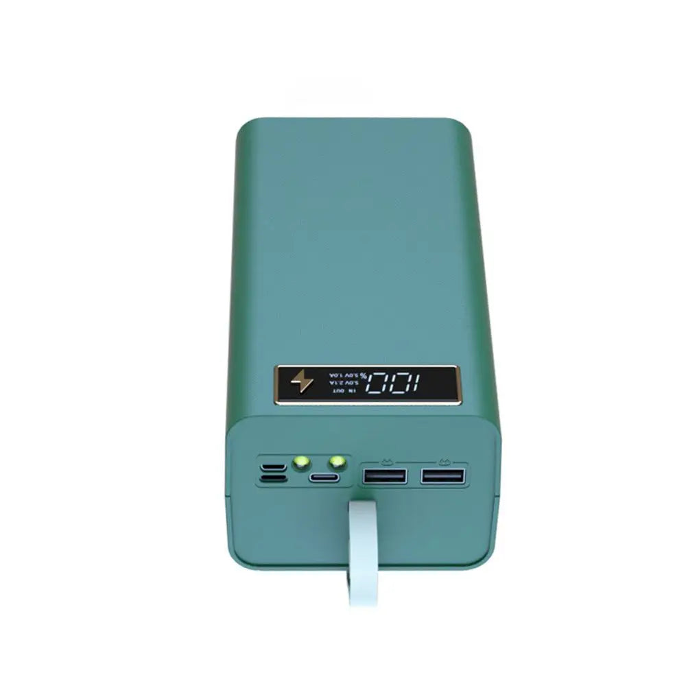 21x18650 Battery Storage Box Dual USB Charge18650 Battery Power Bank Case Shell with LED Light
