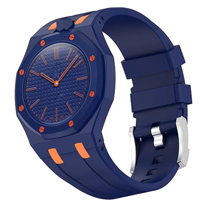 PC Case+Silicone Strap for Swatch X AP Royal Pop Pocket Watch Changer To Wristwatch Integrated Modification Accessories