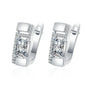 925 Sterling Silver Earrings Jewelry High Quality Retro Simple Pattern Purple White Zircon Earrings Hot Sale