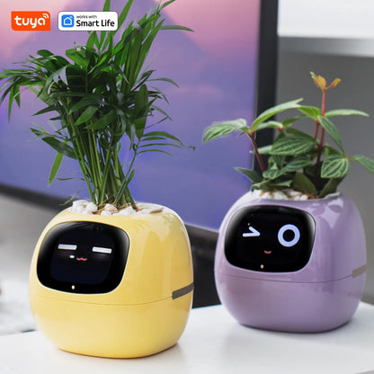 Gen1 Tuya Ivy Smart Planter,Endless Fun Over 49 Rich Expressions,7 smart sensors,AI Chips Make Raising Plants Easy and Fun