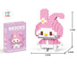 SpongeBob SquarePants Toy Sanrio Kuromi Building Blocks Patrick Star Figure Hello Kitty Cartoon Character Toy For Children Gifts