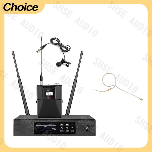 Qlxd4 single-ear head-mounted lavalier wireless microphone set with clear sound quality suitable for hosting speech activities