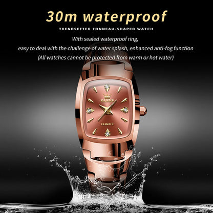 OLEVS 7006 Women's Watches Top Brand Elegance Quartz Montres Femmes Waterproof Tungsten Steel Case Strap Luminous Date Watch