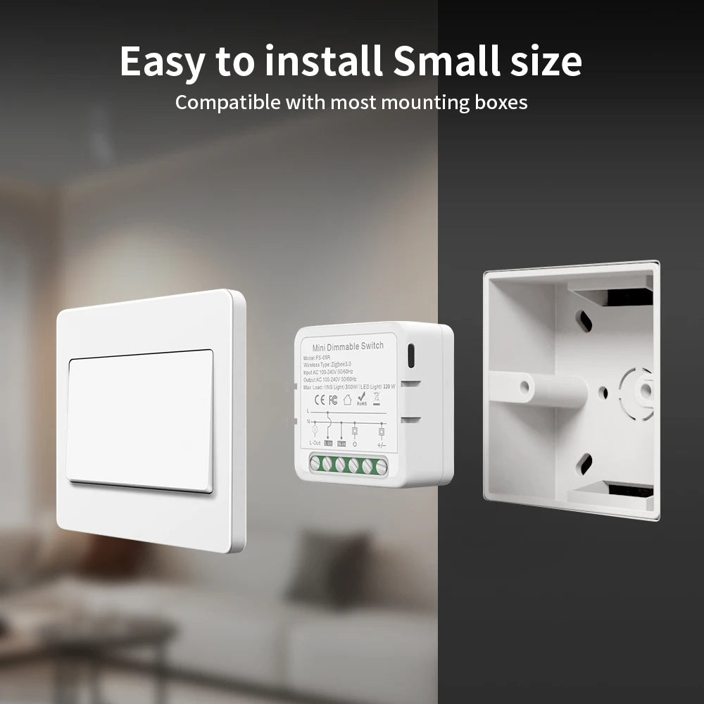 TNCE Tuya wifi Dimmer ZigBee Module Supports 2 Way Control LED Lights Dimmable Switch Work with smart life app Alexa Google Home